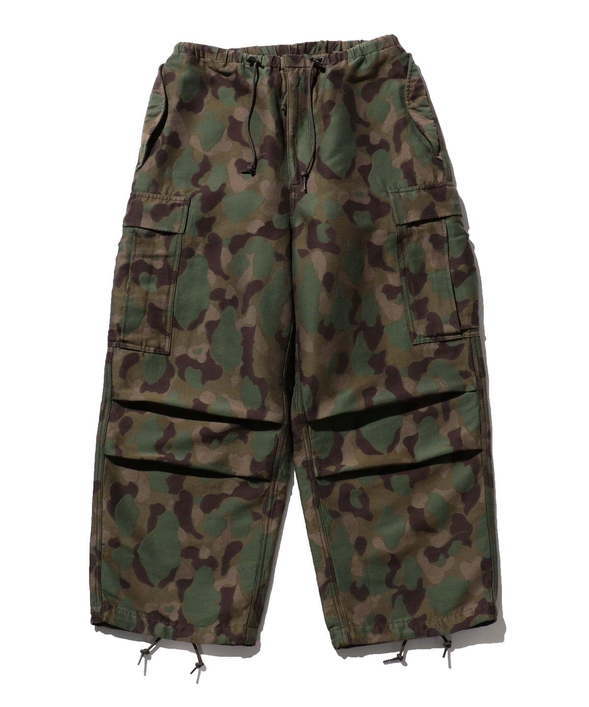 ダックハンターカモ ジャカード ミリタリー 6ポケット オーバーパンツ パンツ MEN OLIVE M ダックハンターカモ ジャカード ミリタリー 6ポケット オーバーパンツ パンツ MEN OLIVE M