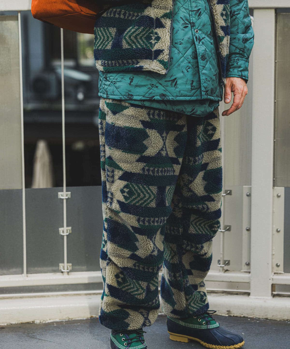ボア ジャカード ジム ワイド パンツ パンツ MEN NATIVE L ボア ジャカード ジム ワイド パンツ パンツ MEN NATIVE L