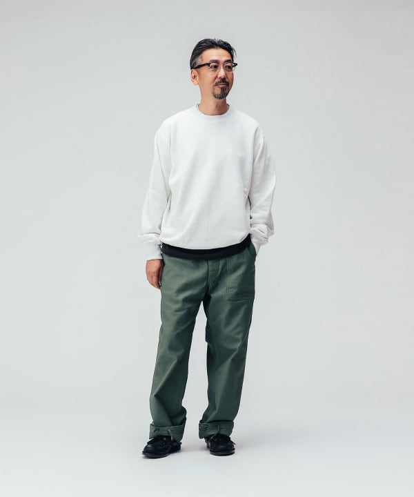 【別注】PEG / GLASSFIELD PANTS BACKSATIN Model：H 169cm Size：XS