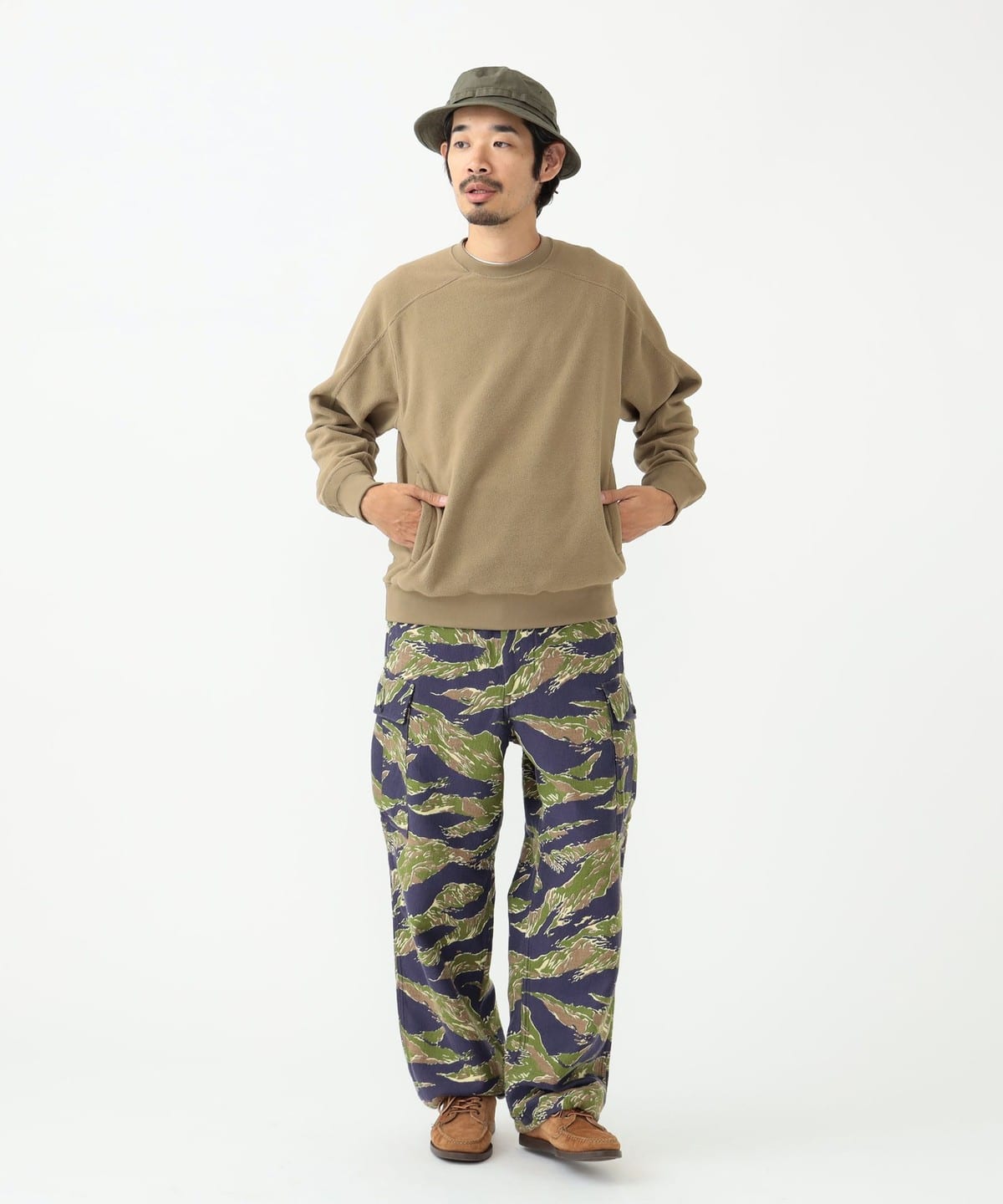 BEAMS PLUS BEAMS PLUS 6 口袋老虎條紋提花（褲子軍裝褲）郵購
