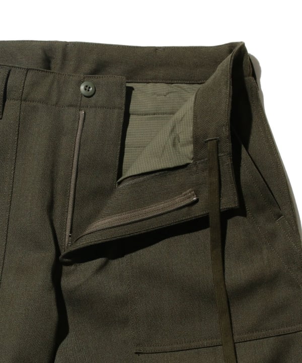 BEAMS PLUS MIL Utility Trousers M オリーブ BEAMS PLUS（ビームス プラス）MIL Utility Trousers（パンツ