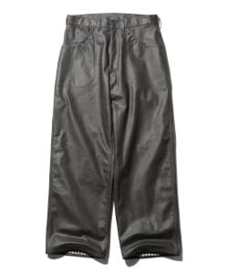 Painter Pants Lined Aged Fake Leather