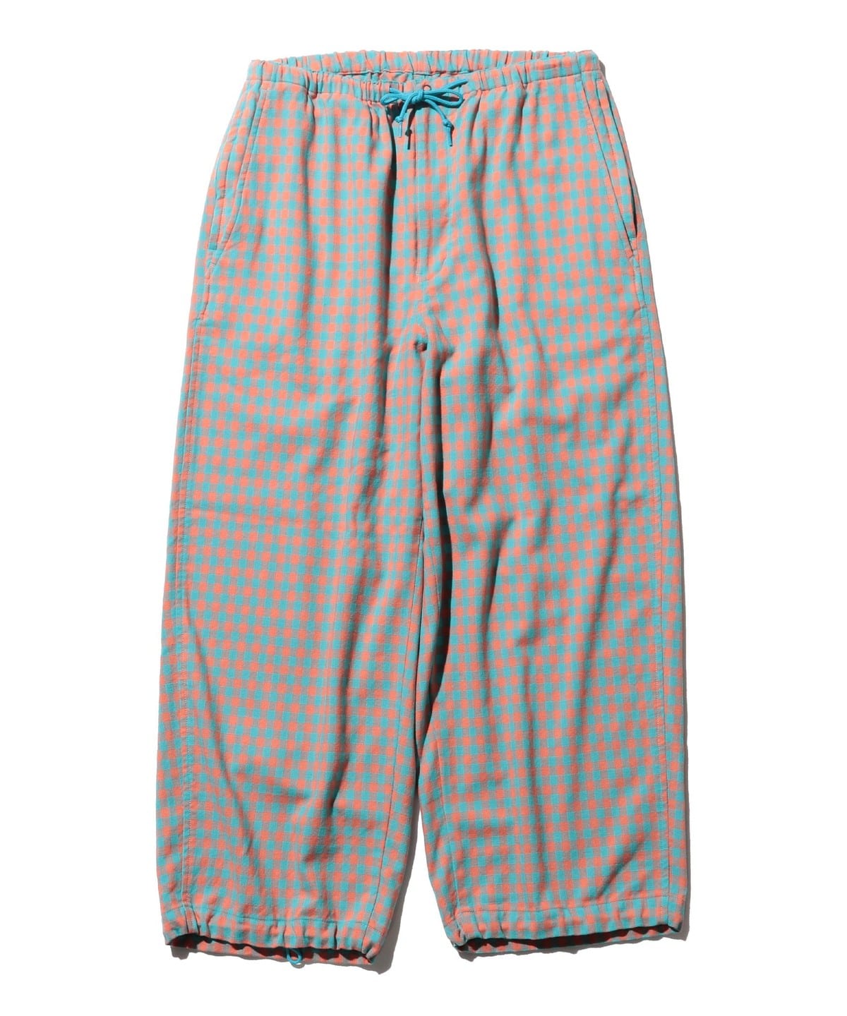 MIL Easy Pants Mini Plaid Laundry パンツ MEN FLAMINGO*SAX S