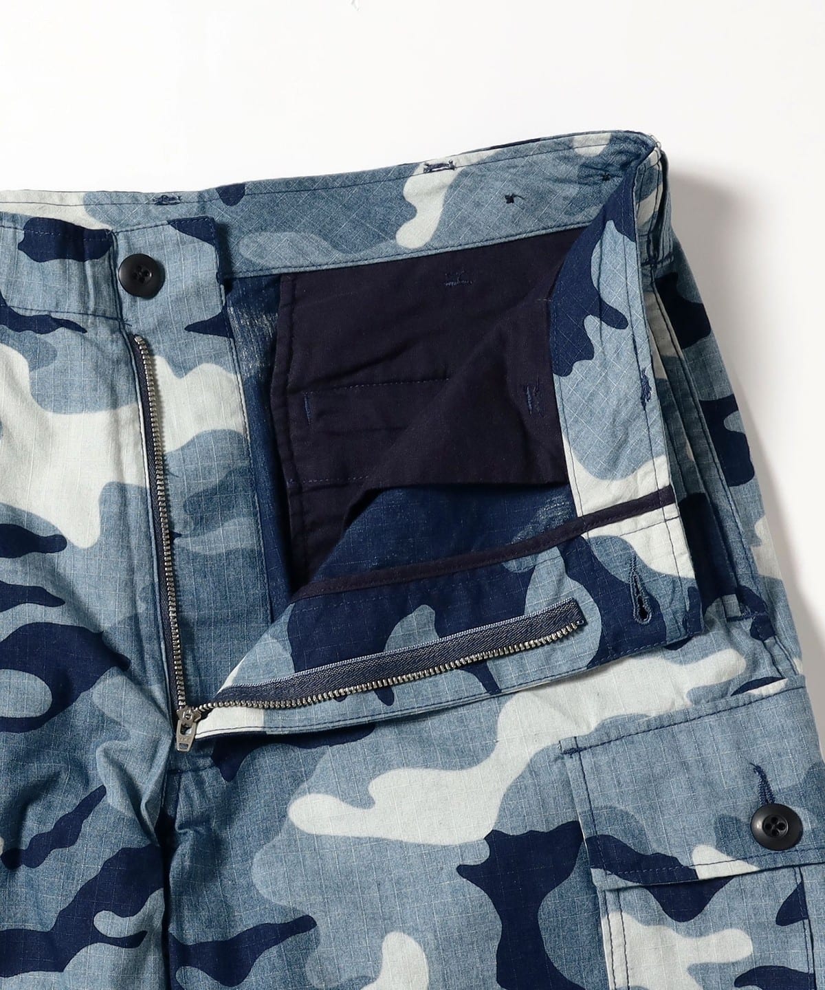BEAMS PLUS（ビームス プラス）MIL 6 Pocket Indigo Ripstop Discharge