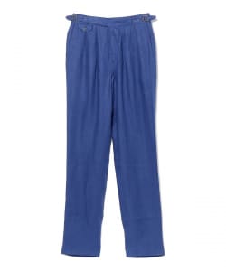 KENNETH FIELD / Gurkha Trousers Ⅲ Linen Herringbone