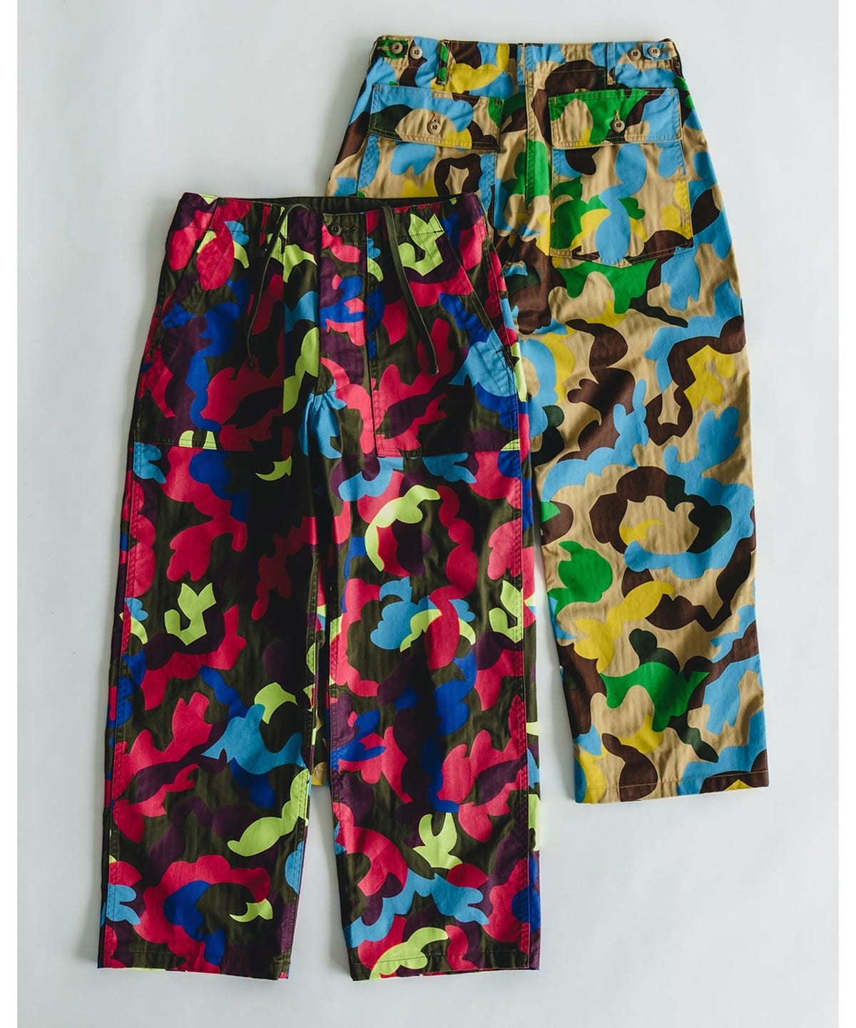 MIL Utility Easy Trousers Supima Herringbone 大迷彩印花 輕便軍裝長褲