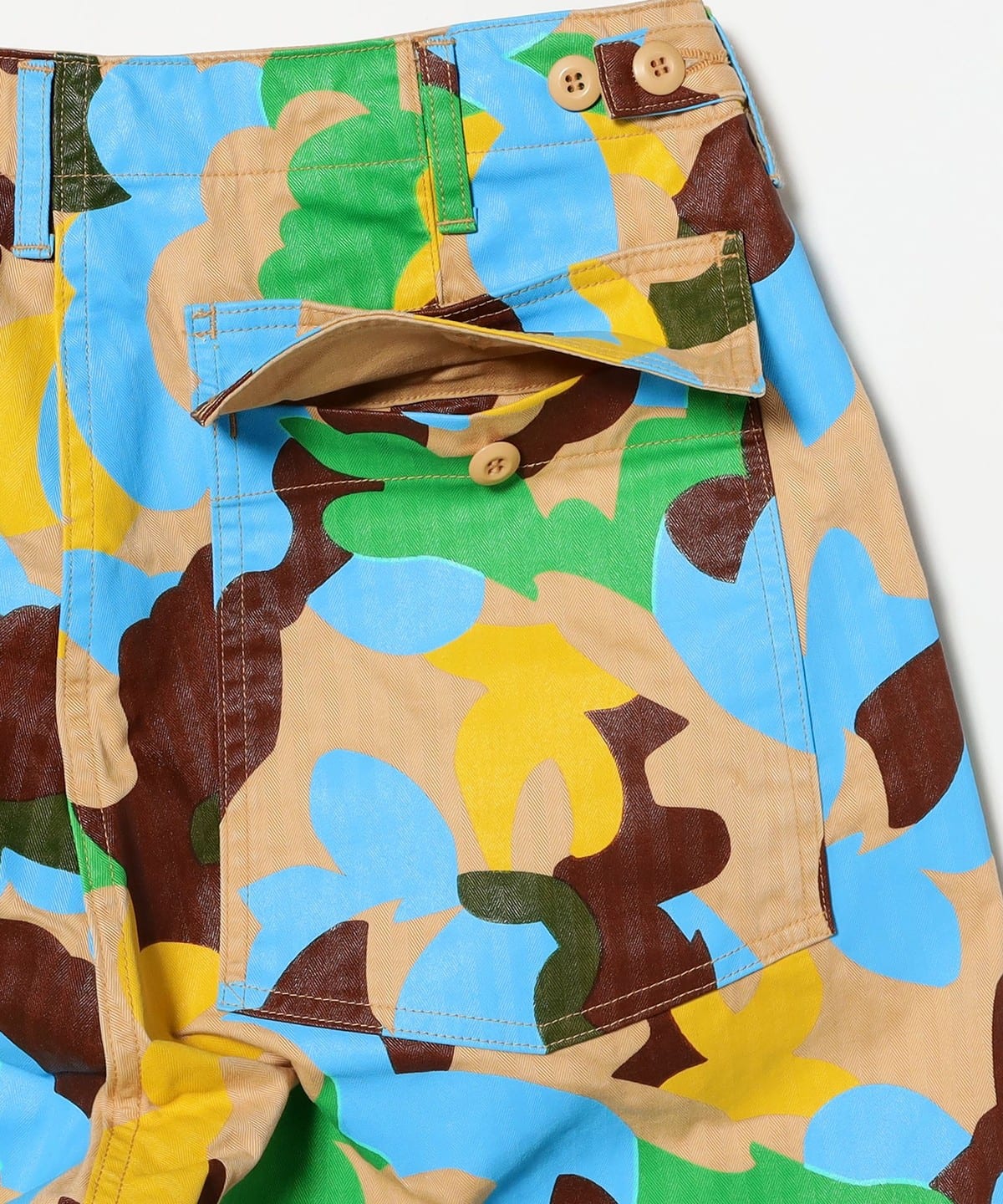 MIL Utility Easy Trousers Supima Herringbone 大迷彩印花 輕便軍裝長褲