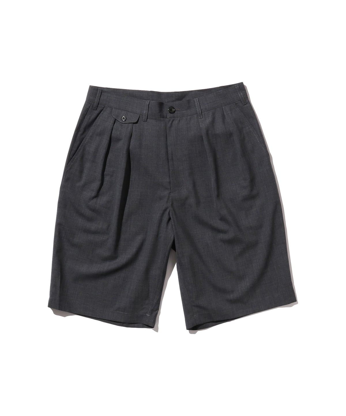 2 Pleats Shorts Wool Tropical パンツ MEN CHARCOAL. G L 2 Pleats Shorts Wool Tropical パンツ MEN CHARCOAL. G L
