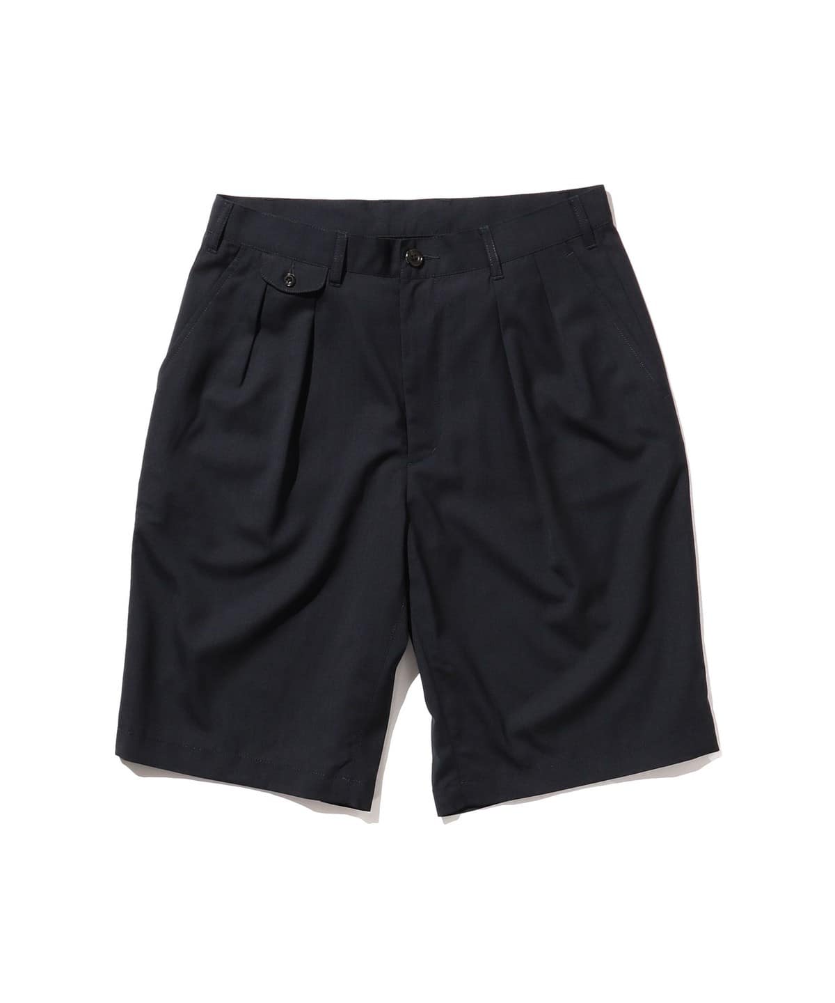 2 Pleats Shorts Wool Tropical パンツ MEN NAVY S 2 Pleats Shorts Wool Tropical パンツ MEN NAVY S