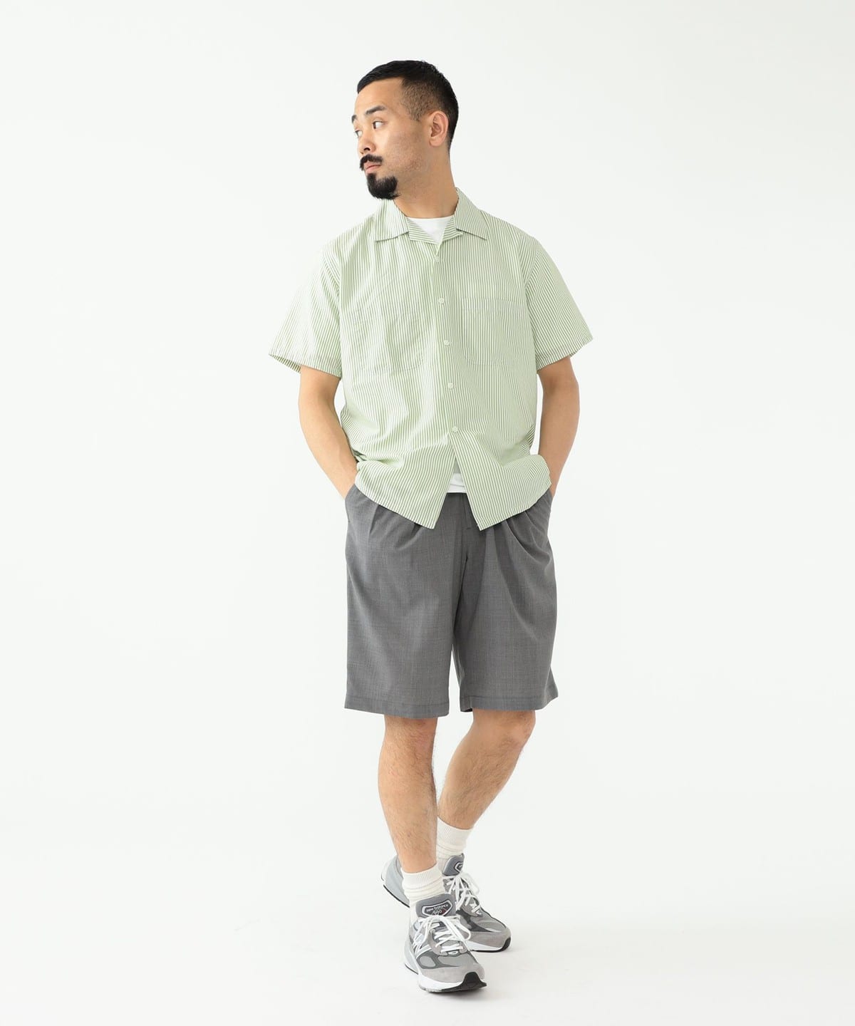 BEAMS PLUS（ビームス プラス）2 Pleats Shorts Wool Tropical（パンツ