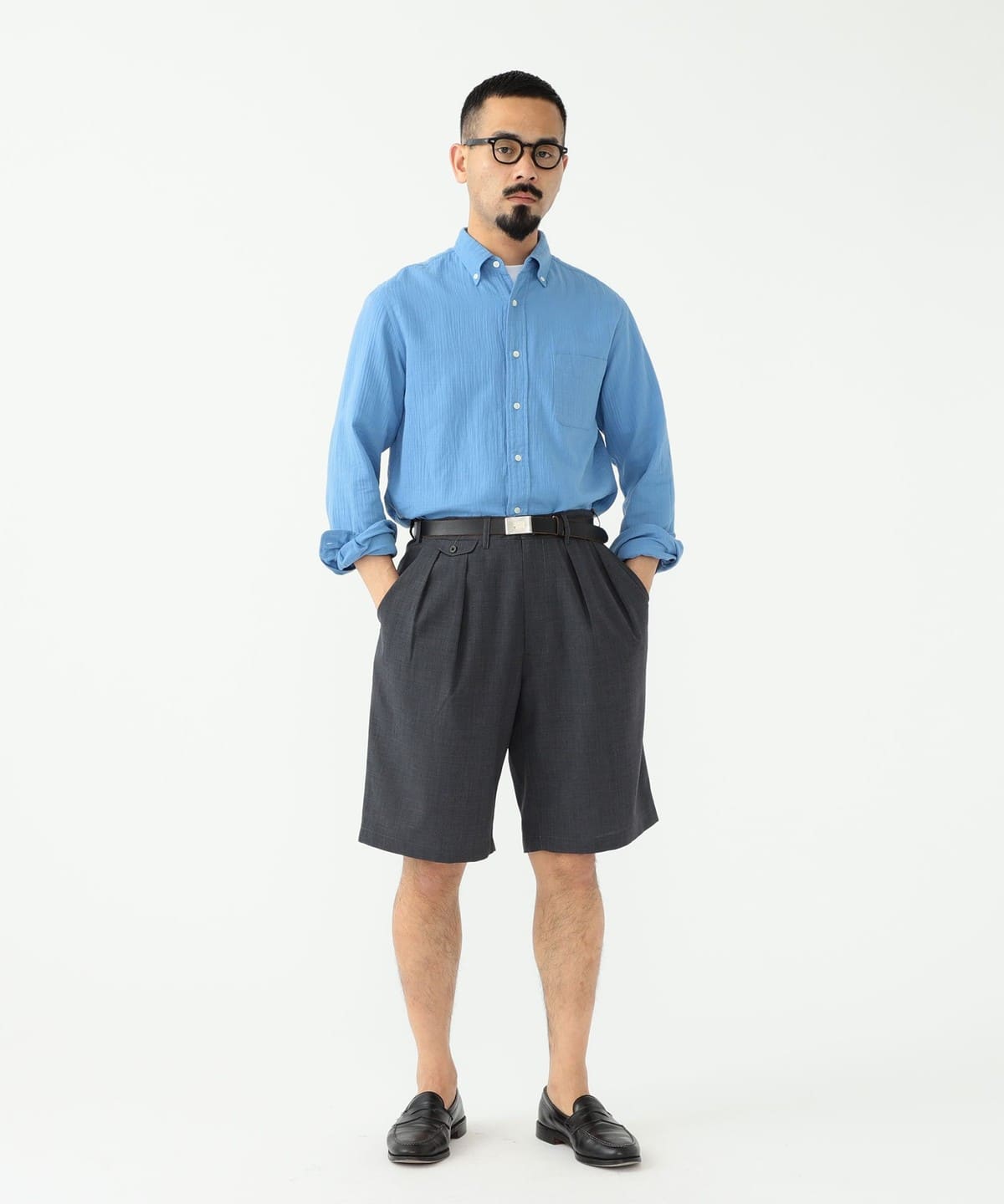 BEAMS PLUS（ビームス プラス）2 Pleats Shorts Wool Tropical（パンツ