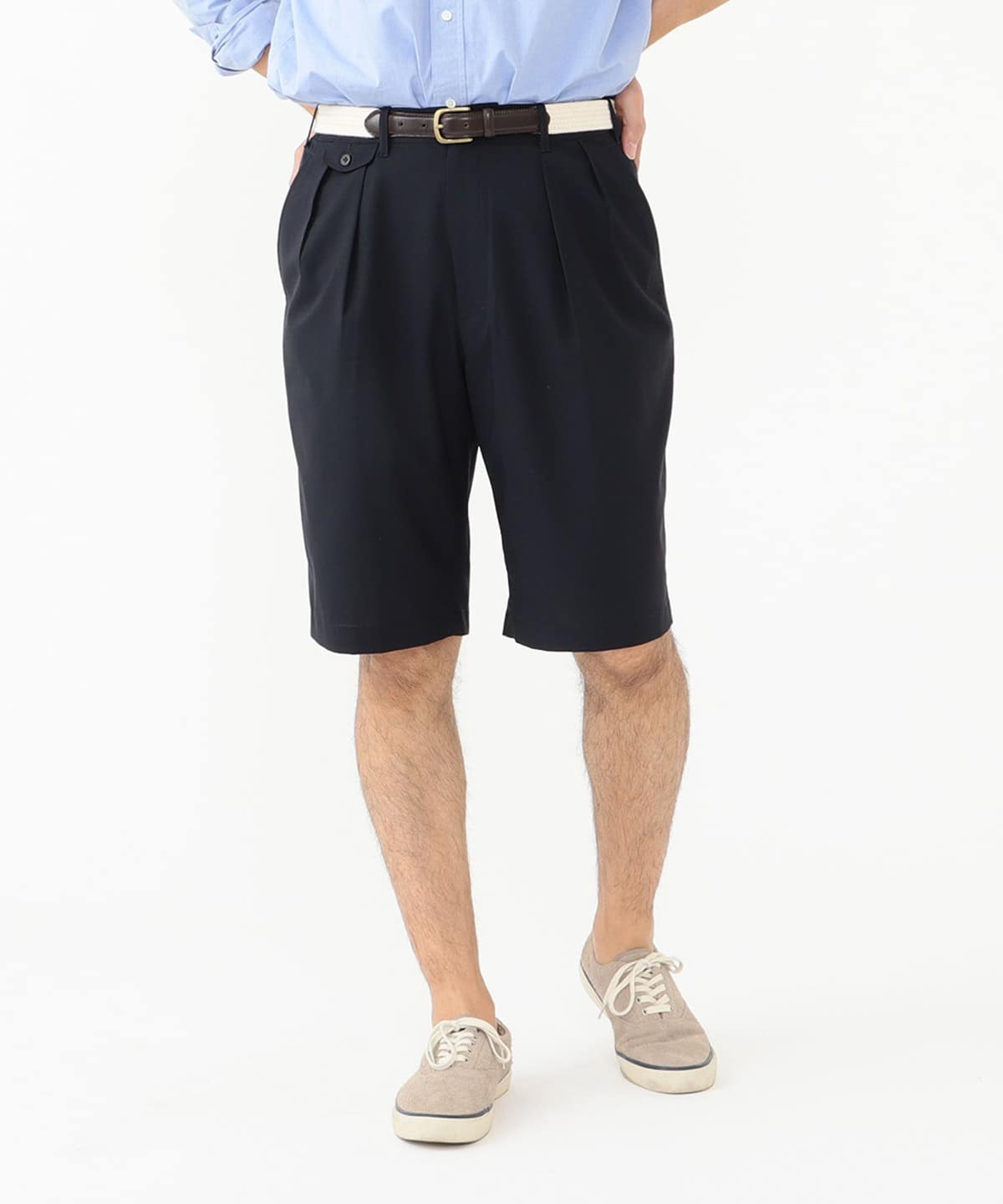 BEAMS PLUS（ビームス プラス）2 Pleats Shorts Wool Tropical（パンツ