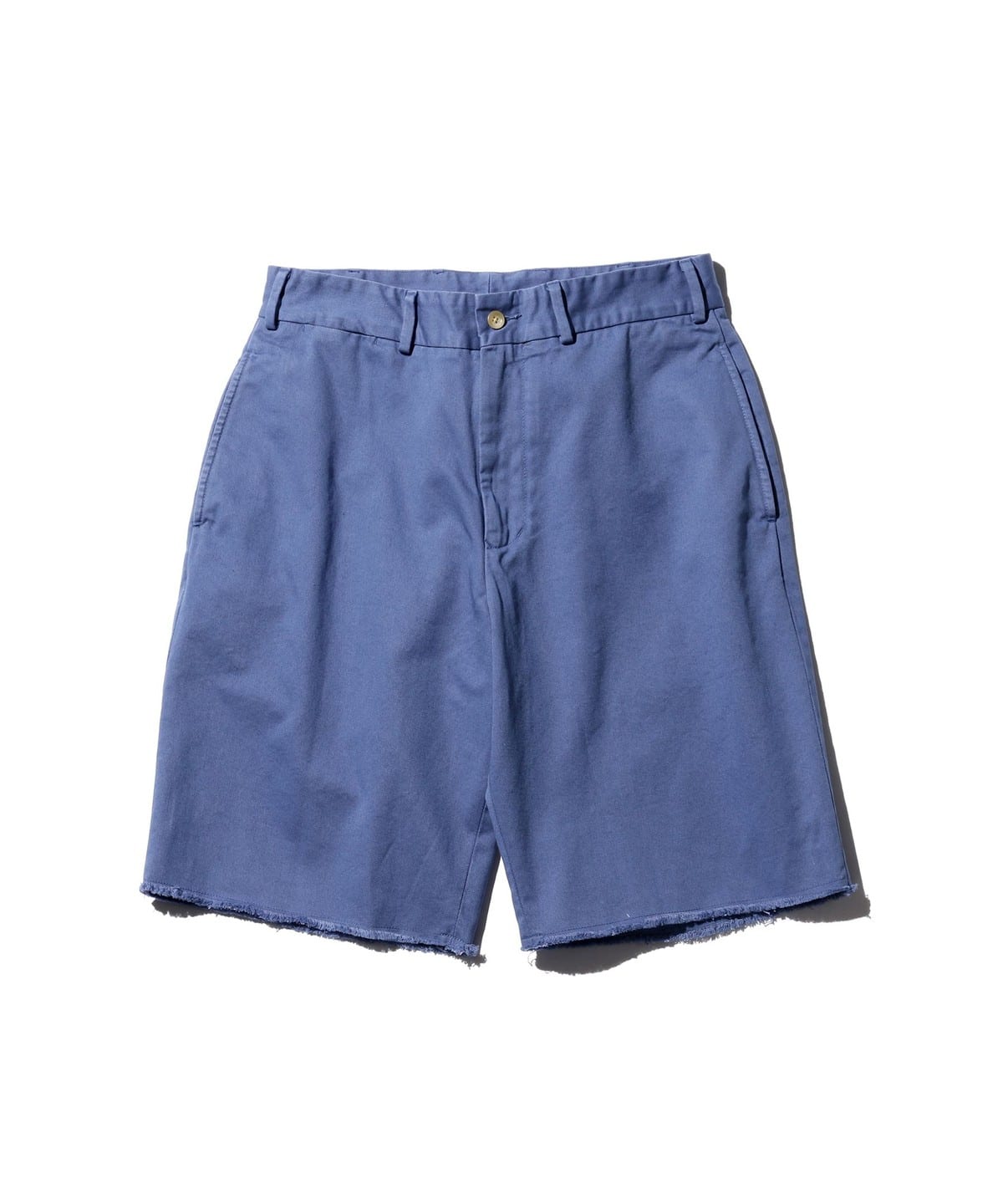 Plain Front Shorts Cut-Off Twill Garment Dye パンツ MEN BLUE XL Plain Front Shorts Cut-Off Twill Garment Dye パンツ MEN BLUE XL