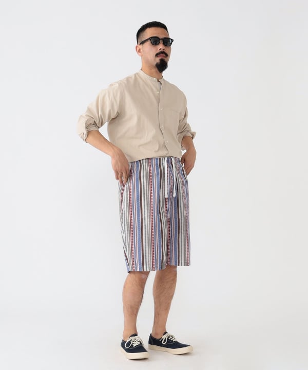 BEAMS PLUS（ビームス プラス）Easy Shorts Jacquard Stripe（パンツ
