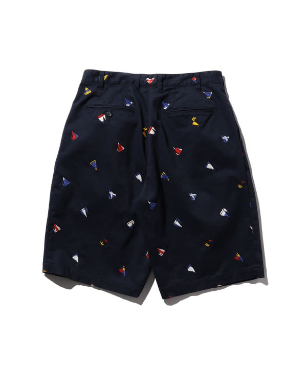 BEAMS PLUS（ビームス プラス）2 Pleats Shorts Embroidery On