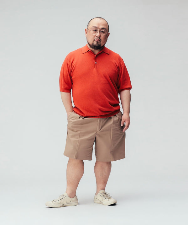 BARRY BRICKEN / 2Pleats Style Shorts Model: H 163cm Size: 36