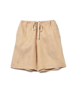 ts(s) / Alternate Stripe Linen*Silk Cloth Drawstring Wide Shorts
