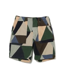 ENGINEERED GARMENTS / FATIGUE SHORT - TRIANGLE CORDUROY PATCHWORK