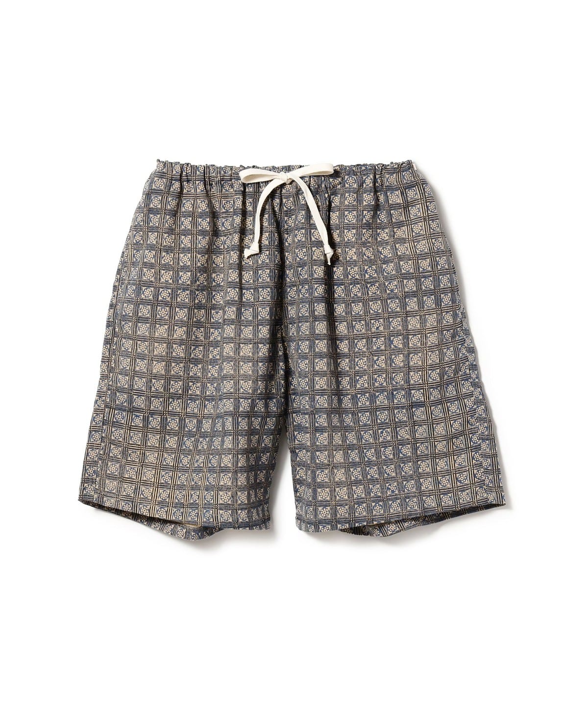 【別注】KENNETH FIELD ケネスフィールド / EZ Shorts Ⅱ Block Print パンツ MEN INDIGO S 【別注】KENNETH FIELD ケネスフィールド / EZ Shorts Ⅱ Block Print パンツ MEN INDIGO S