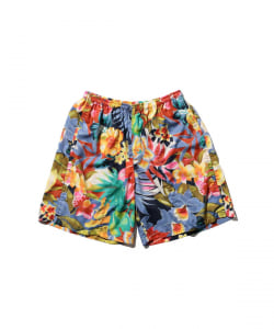 GYM Shorts Tropical Pattern Print