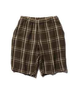 Easy Shorts Loose Weave Plaid