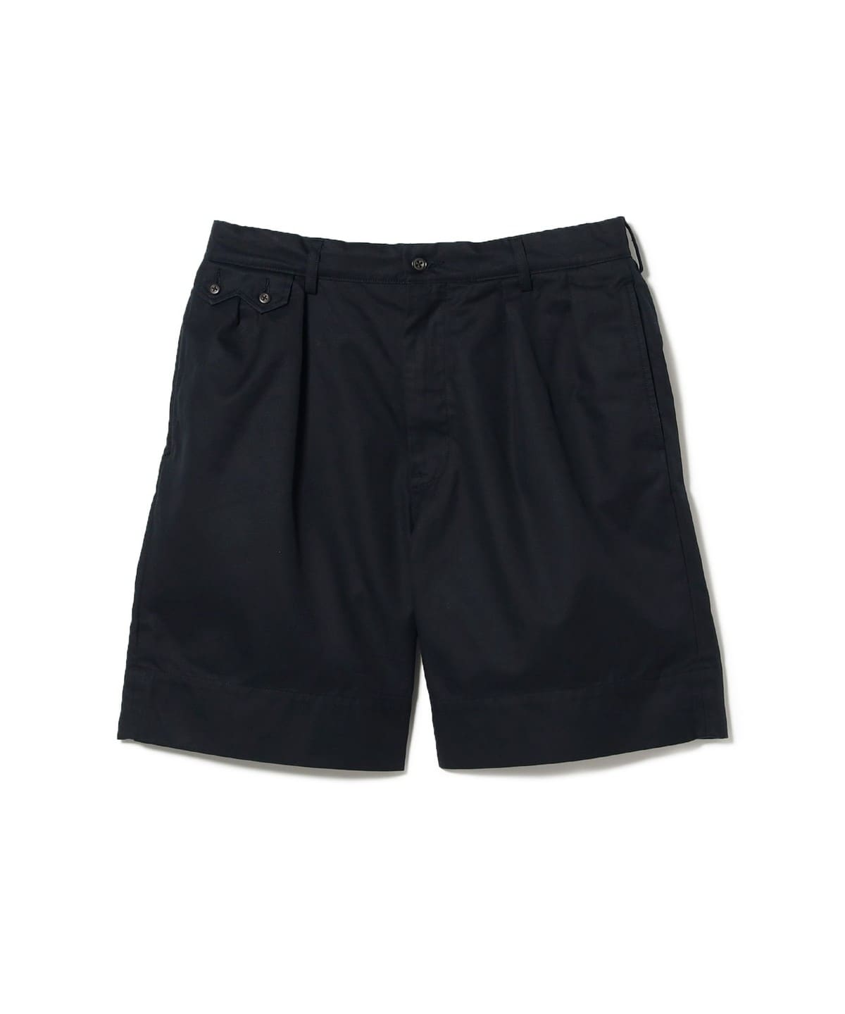 Unlikely / Sawtooth Flap 2Pleats Shorts 25 パンツ MEN NAVY M Unlikely / Sawtooth Flap 2Pleats Shorts 25 パンツ MEN NAVY M