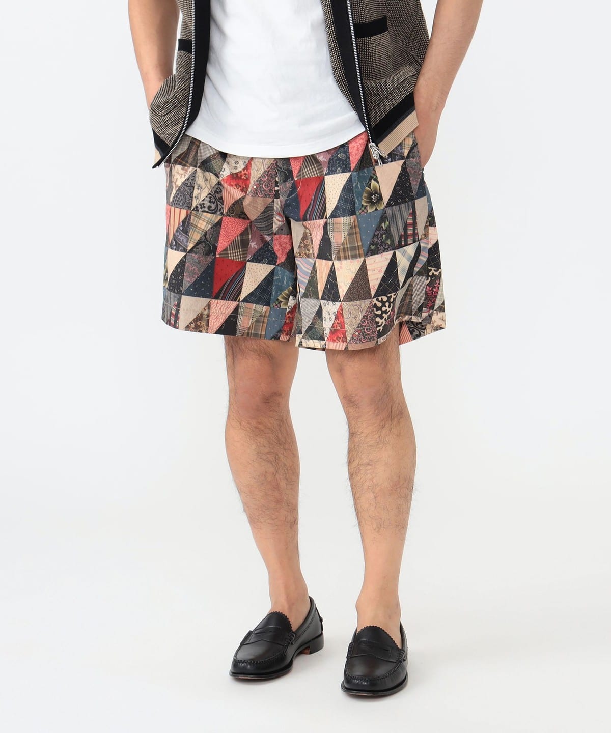 BEAMS PLUS（ビームス プラス）Plain Front Shorts Polyester Dobby