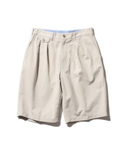 2 Pleats Shorts Twill Bio Washed