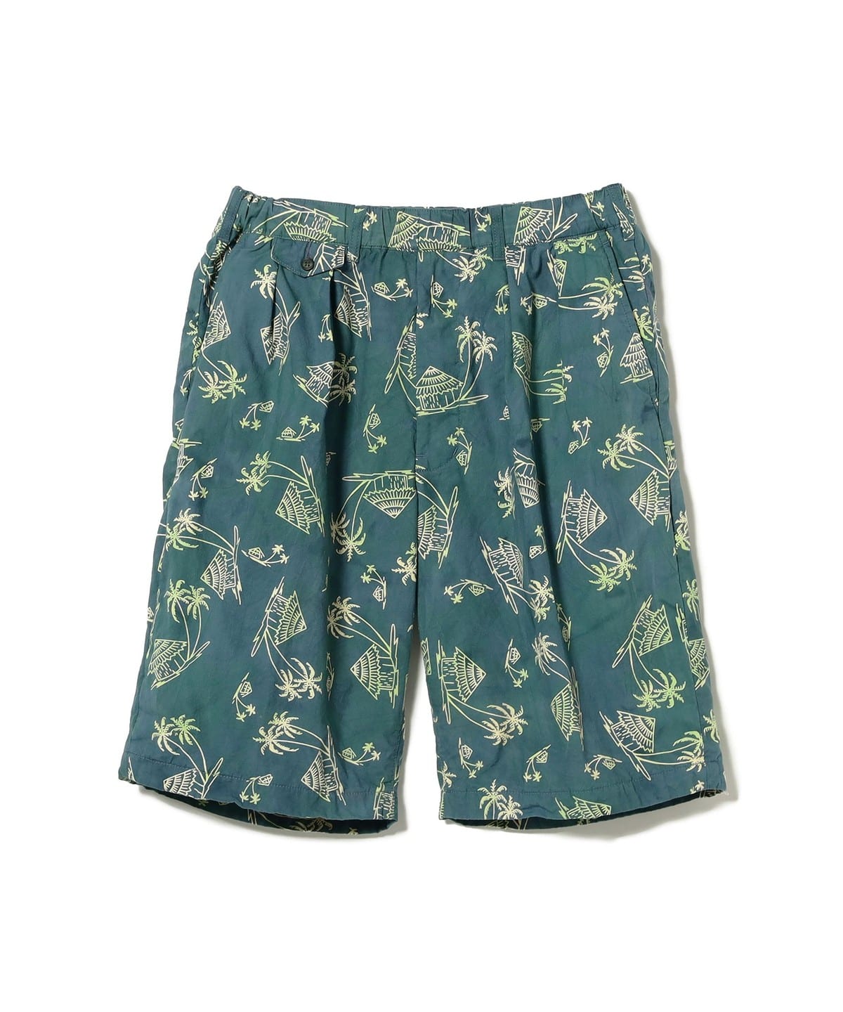 2Pleats Relax Shorts パンツ MEN GREEN S 2Pleats Relax Shorts パンツ MEN GREEN S
