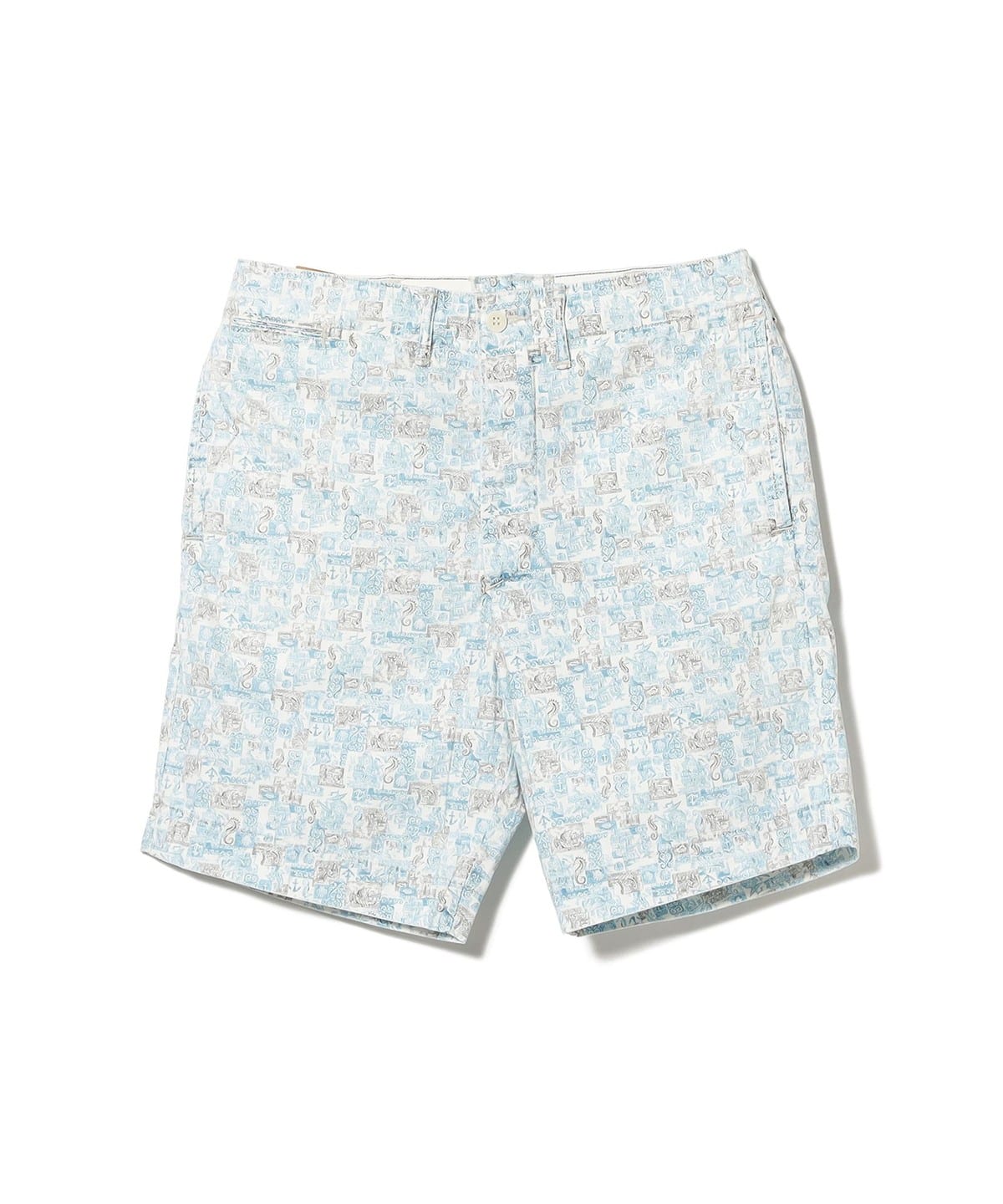RRL ダブルアールエル / Nautical-Print Oxford Officer's Short パンツ MEN 101 NATURAL-101 32 RRL ダブルアールエル / Nautical-Print Oxford Officer's Short パンツ MEN 101 NATURAL-101 32
