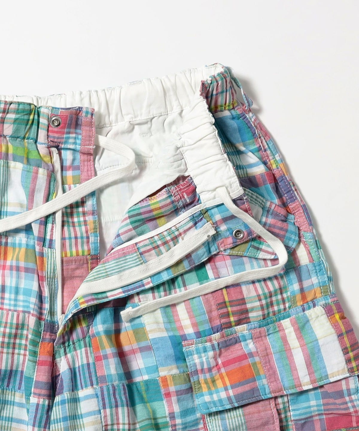 BEAMS PLUS BEAMS PLUS Beach 6 Pocket Shorts Patchwork Madras