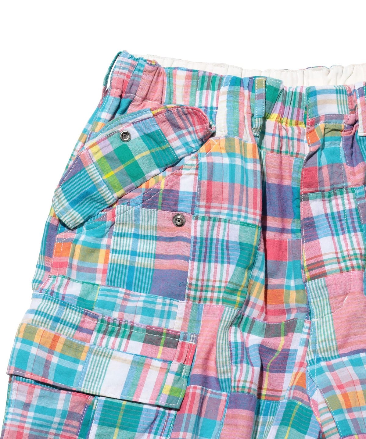 BEAMS PLUS BEAMS PLUS Beach 6 Pocket Shorts Patchwork Madras