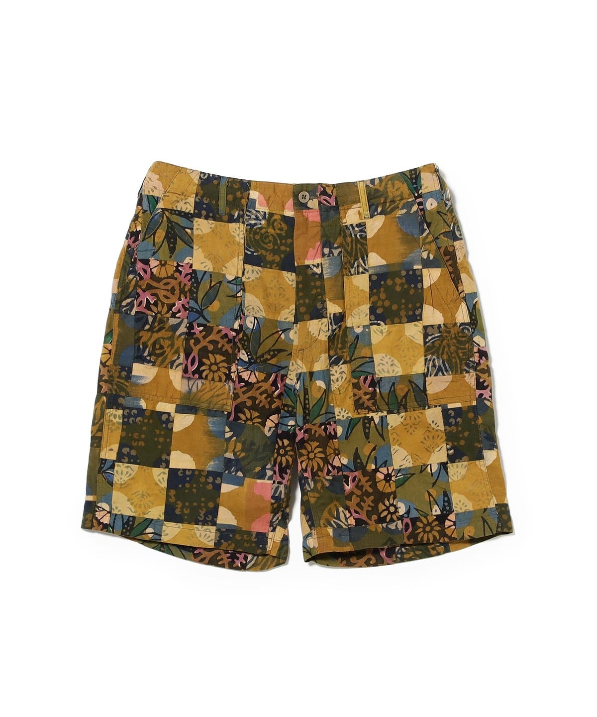 ENGINEERED GARMENTS パッチワークショートパンツ Sサイズ BEAMS PLUS（ビームス プラス）ENGINEERED GARMENTS / FATIGUE SHORT