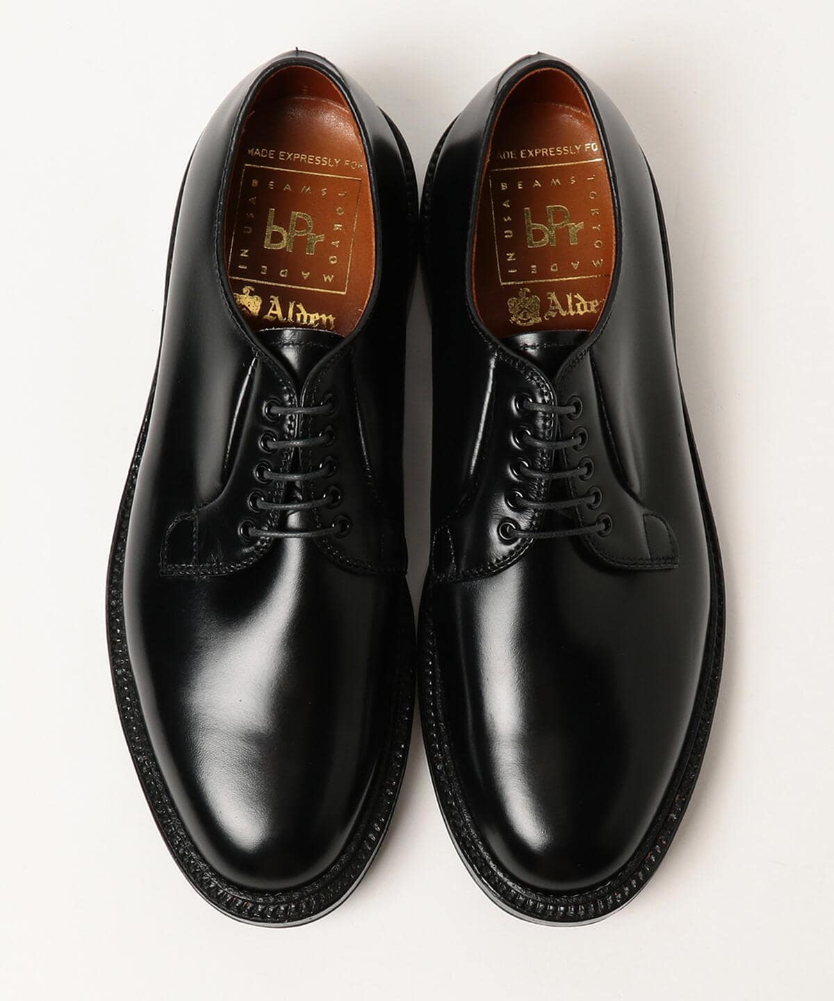 BEAMS PLUS（ビームス プラス）【別注】ALDEN / Plain Toe Oxford Black Calf（シューズ レザーシューズ）通販｜ BEAMS