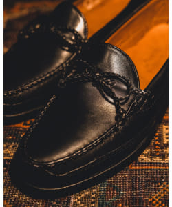 【別注】RANCOURT&Co. / Canoe Moc Tie Black Calf