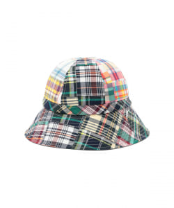▲KENNETH FIELD / Guide Hat Madras Patchwork