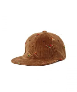 BEAMS PLUS / 6 Panel Corduroy Embroidery Like On Skier Print