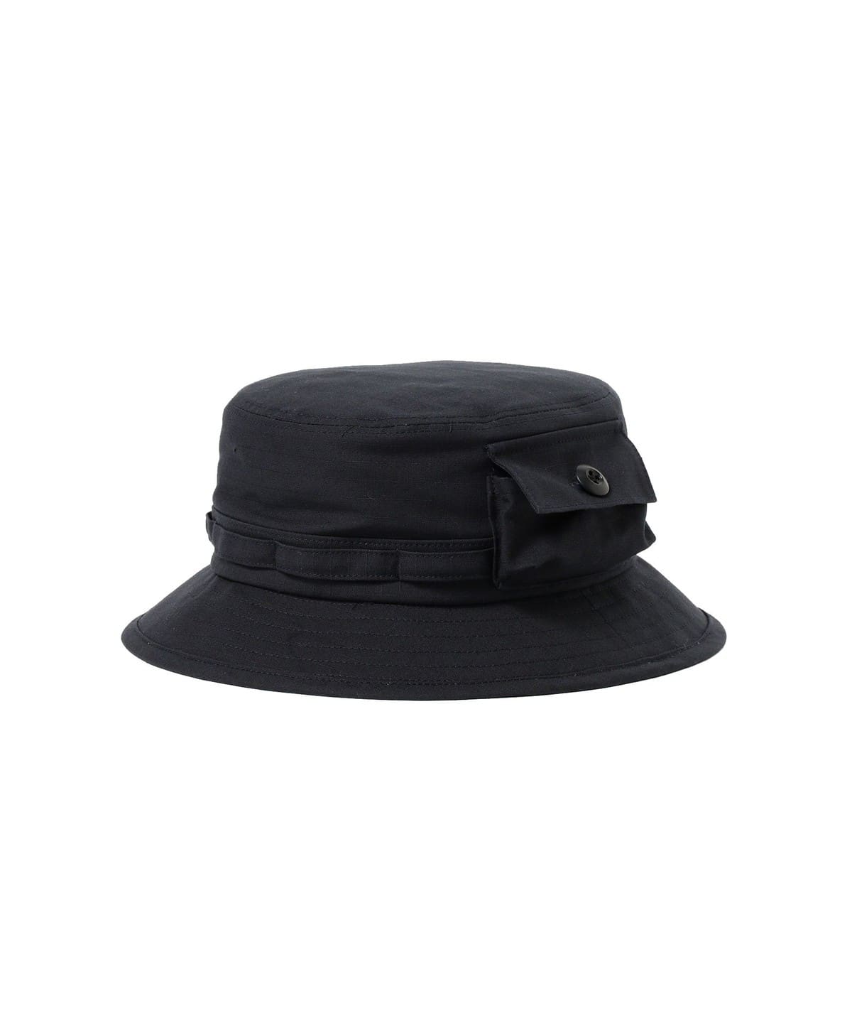 【別注】Lost & Found / MIL Jungle Hat Cotton Ripstop 帽子 MEN BLACK FREE 【別注】Lost & Found / MIL Jungle Hat Cotton Ripstop 帽子 MEN BLACK FREE