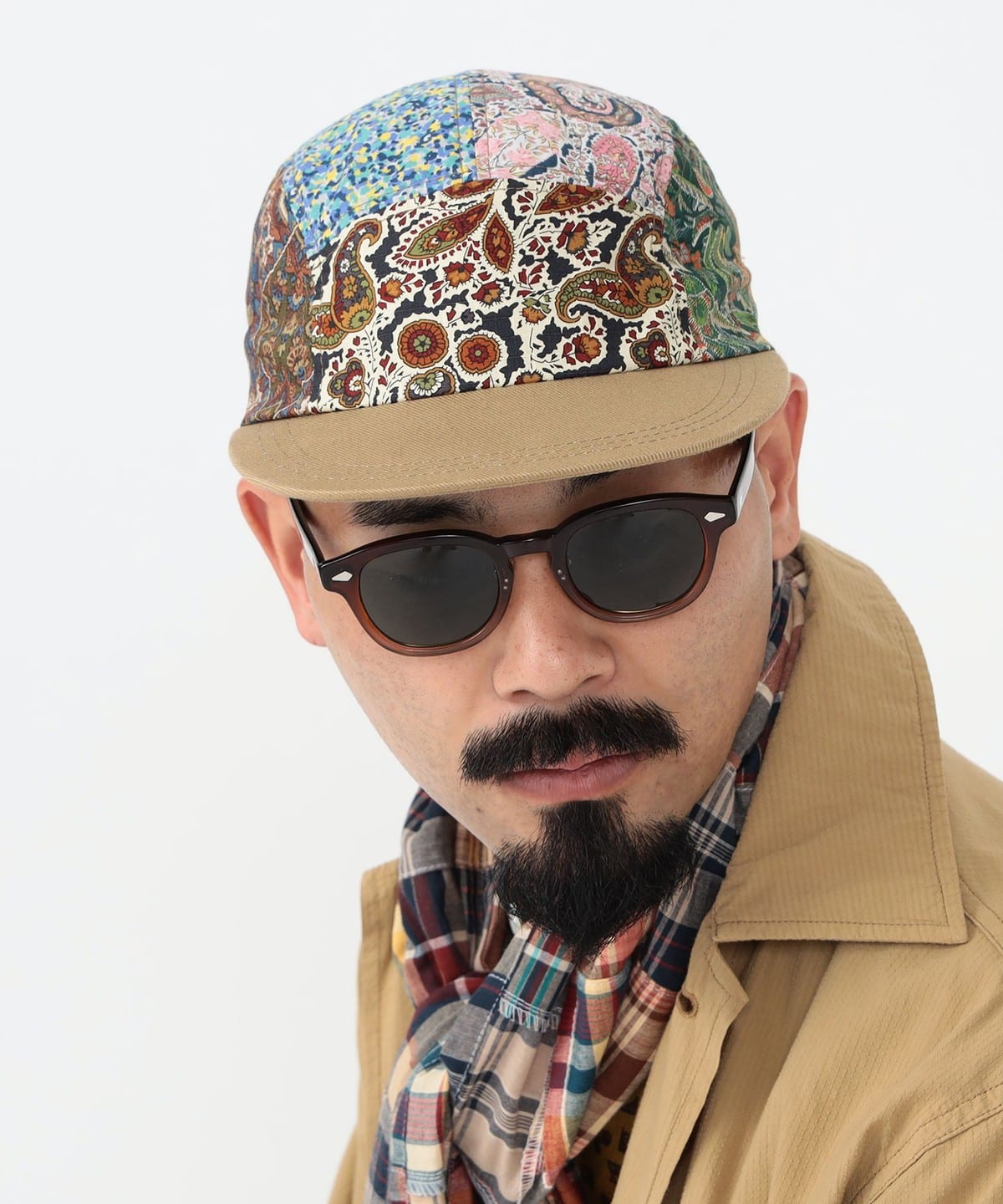 美品beams plus ビームス　プラス　 キャップ　多柄 BEAMS BEAMS PLUS 5 Panel Multi（BEAMS PLUS）邮购 |