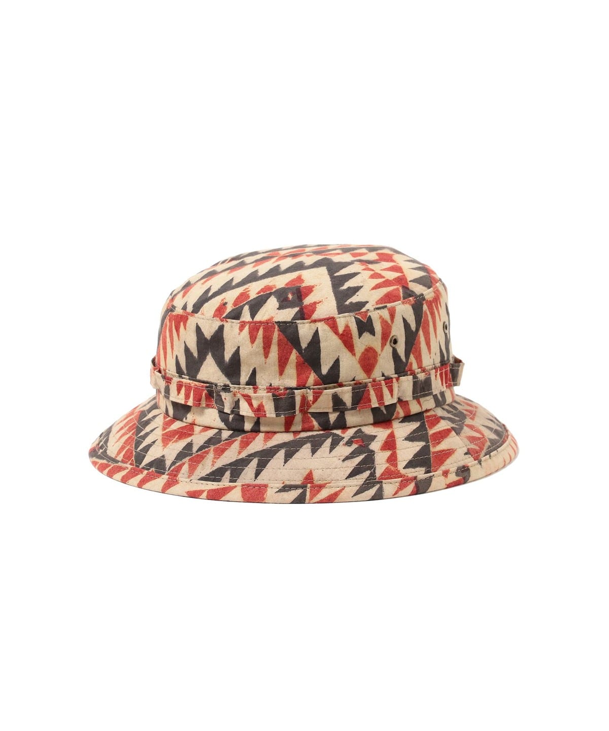 JUNGLE HAT BLOCK PRINT 帽子 MEN RED ONE SIZE JUNGLE HAT BLOCK PRINT 帽子 MEN RED ONE SIZE