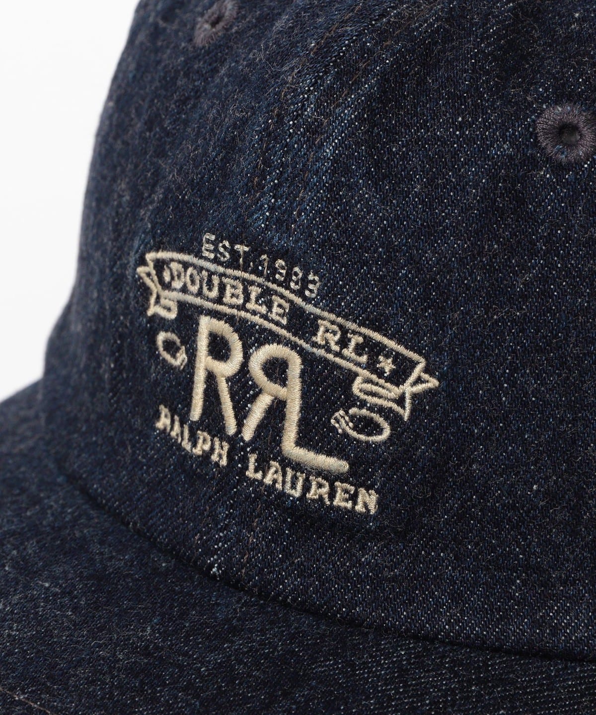 新作人気 / プラス）RRL PLUS（ビームス BEAMS Ranch Cap Ball Denim Logo 帽子