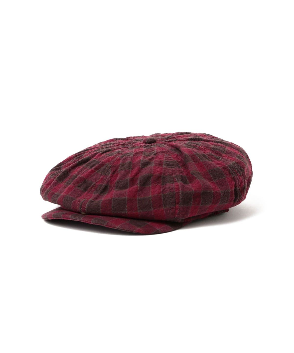 RRL ダブルアールエル / Checked Woven Newsboy Cap 帽子 MEN 600 RED M RRL ダブルアールエル / Checked Woven Newsboy Cap 帽子 MEN 600 RED M