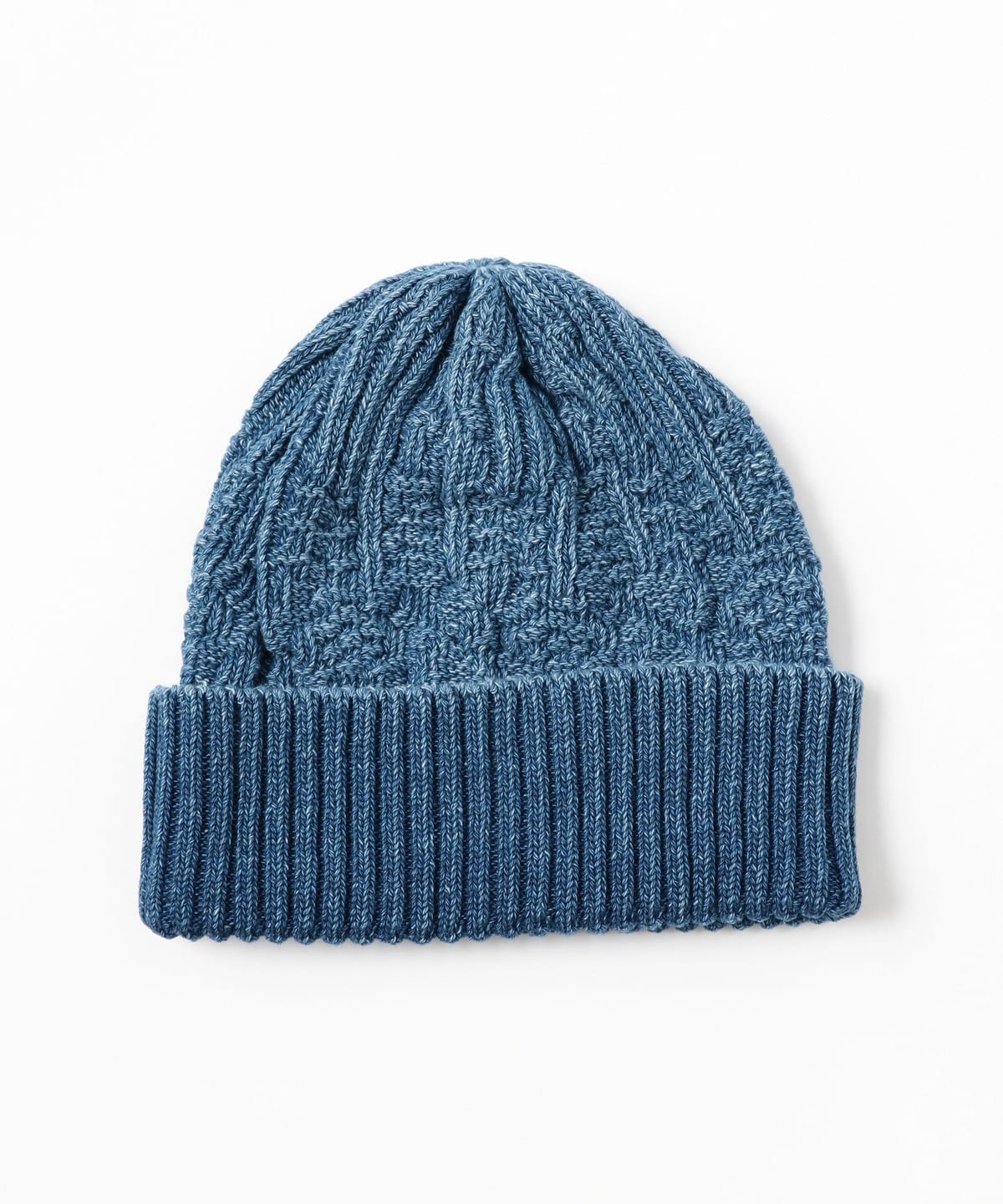 【新品タグ付】marimekko 青色 ニット帽【25300円タグ付】 BEAMS PLUS（ビームス プラス）Watch Cap Patchwork Like Indigo（帽子