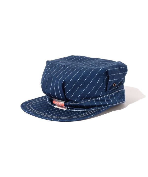 Work cap Indigo 3P Oxford Discharge Print Degreasing Wash