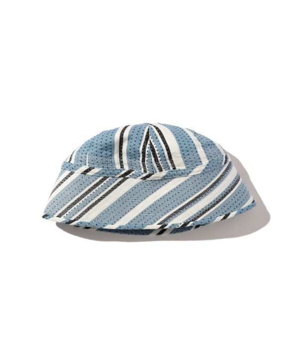 Gobb Hat Indigo "SASHIKO" Shadow Stripe