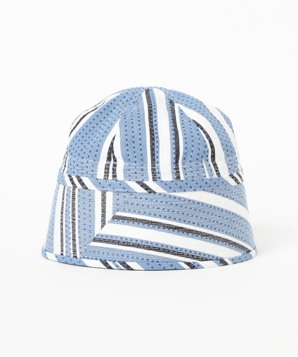 Gobb Hat Indigo "SASHIKO" Shadow Stripe