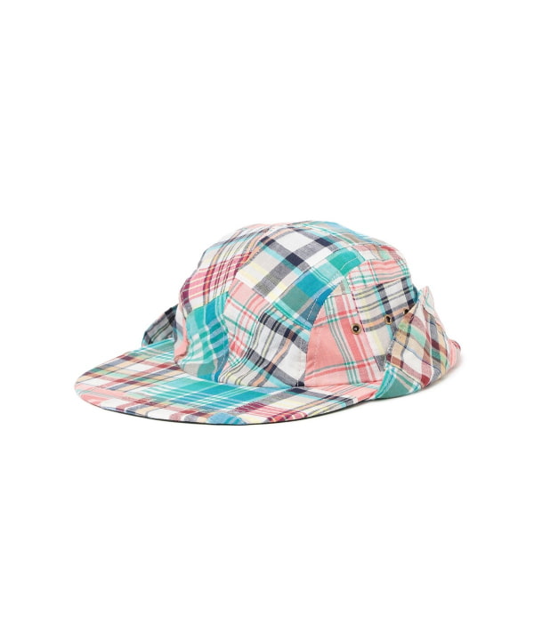 【別注】Quaker Marine Supply Co. / Neck flap swordfish  Patchwork Madras