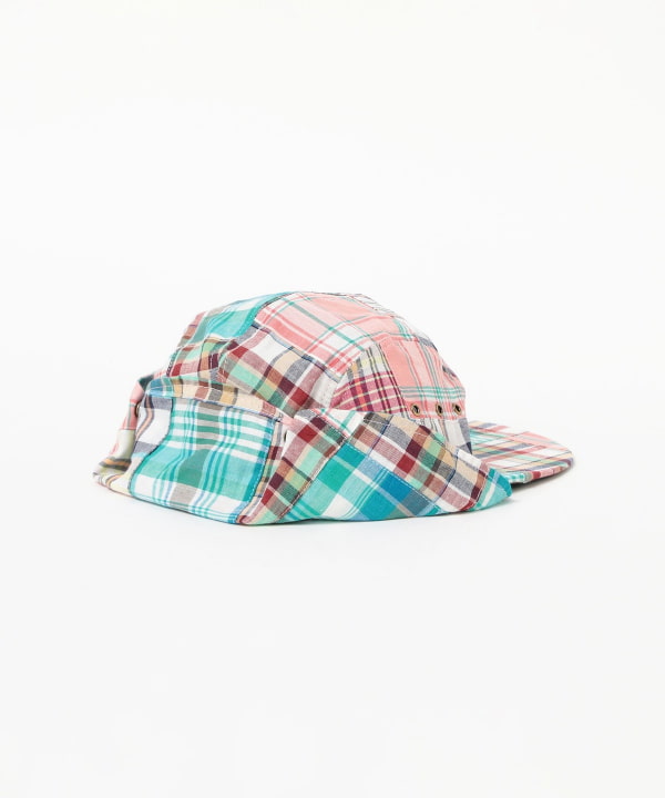 【別注】Quaker Marine Supply Co. / Neck flap swordfish  Patchwork Madras