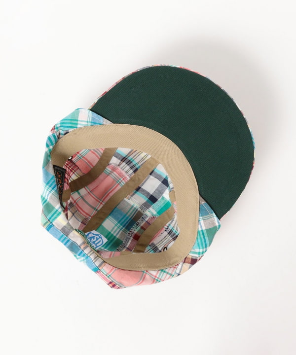 【別注】Quaker Marine Supply Co. / Neck flap swordfish  Patchwork Madras
