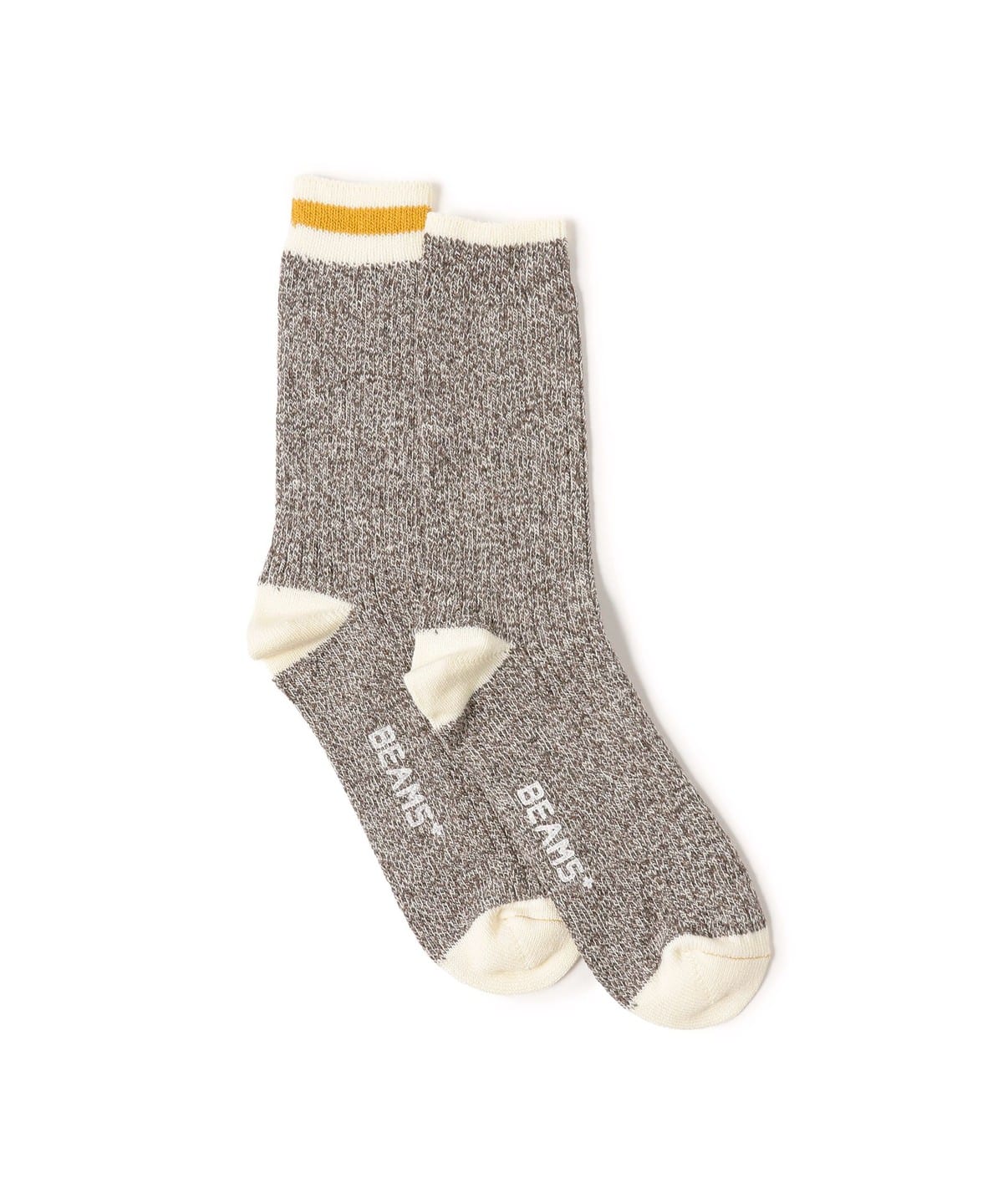 Rag Socks レッグウェア MEN NEW KHAKI(LINE:YELLOW) ONE SIZE Rag Socks レッグウェア MEN NEW KHAKI(LINE:YELLOW) ONE SIZE